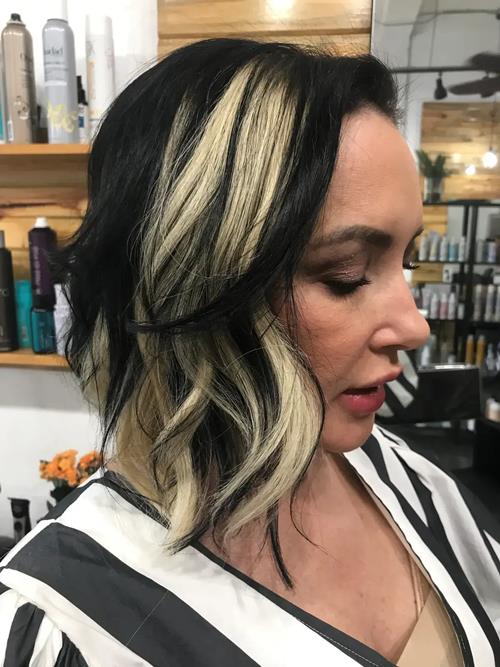 Hair Extensions photo, Denver Colorado. are you just wanting a pop of blonde missing a little length(..)